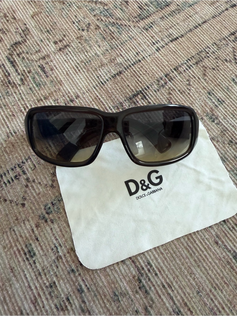 Dolce & Gabbana Men's Dark Brown Gradient Sunglasses
